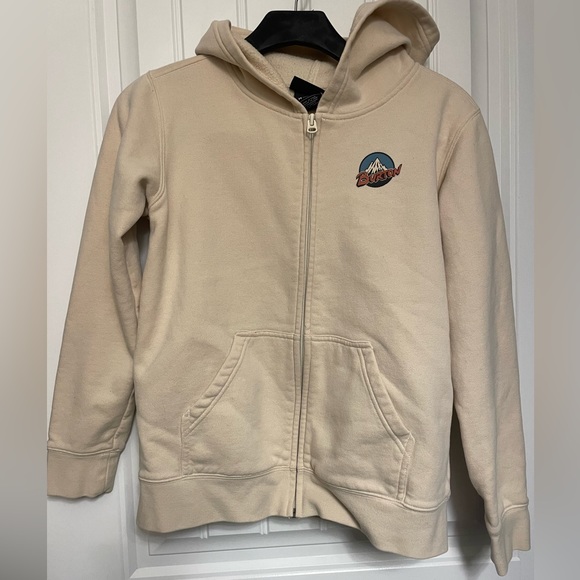 Burton retro mountain full zip hoodie. Size medium (10/12) - Picture 2 of 3